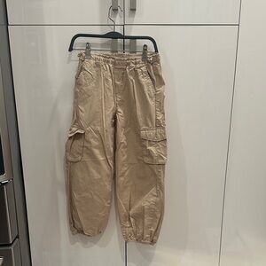 H&M Beige Elastic Waist Pants